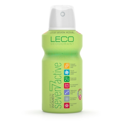 Дезодорант-антиперспірант для жінок LECO Seven Active Green